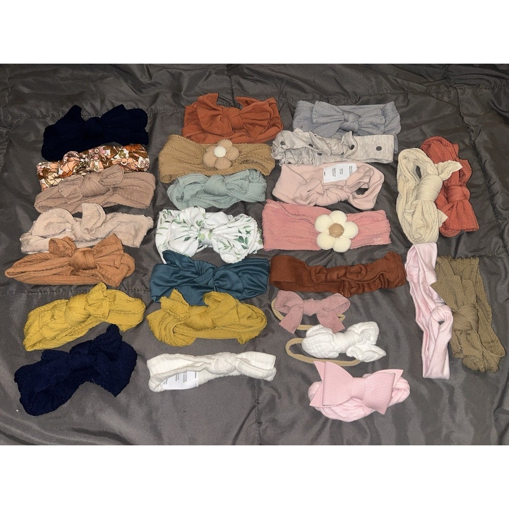 32 Pcs Mix Lot Kid Girl Baby Toddler Bow Headband Hair Band Headwear
